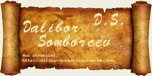 Dalibor Somborčev vizit kartica